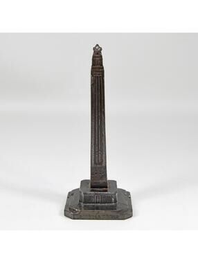 San Jacinto Monument Houston Texas Metal Souvenir Replica Building 4.5" Japan